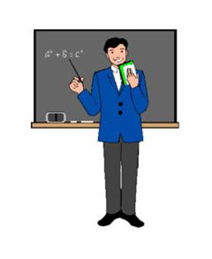 Teacher blackboard